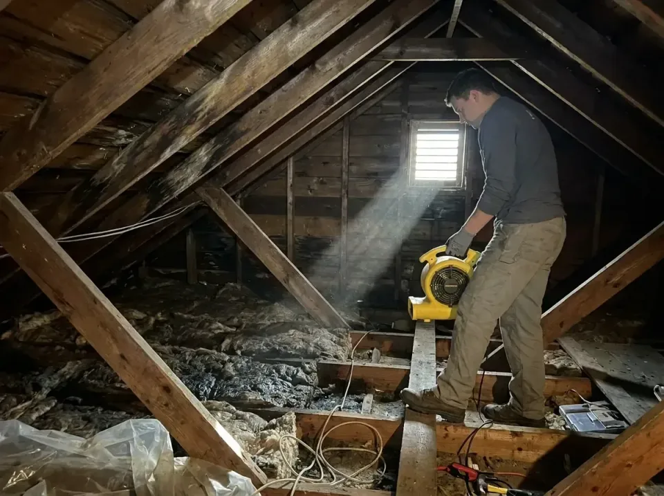 attic-water-damage-drying-proc-007 — frequently asked questions, Emergency Water Extraction & 24/7 Flood Response in East Or…